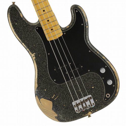 FENDER CUSTOM SHOP J Signature Precision Bass Heavy Relic Black Gold Masterbuilt By Greg Fessler フェンダーカスタムショップ