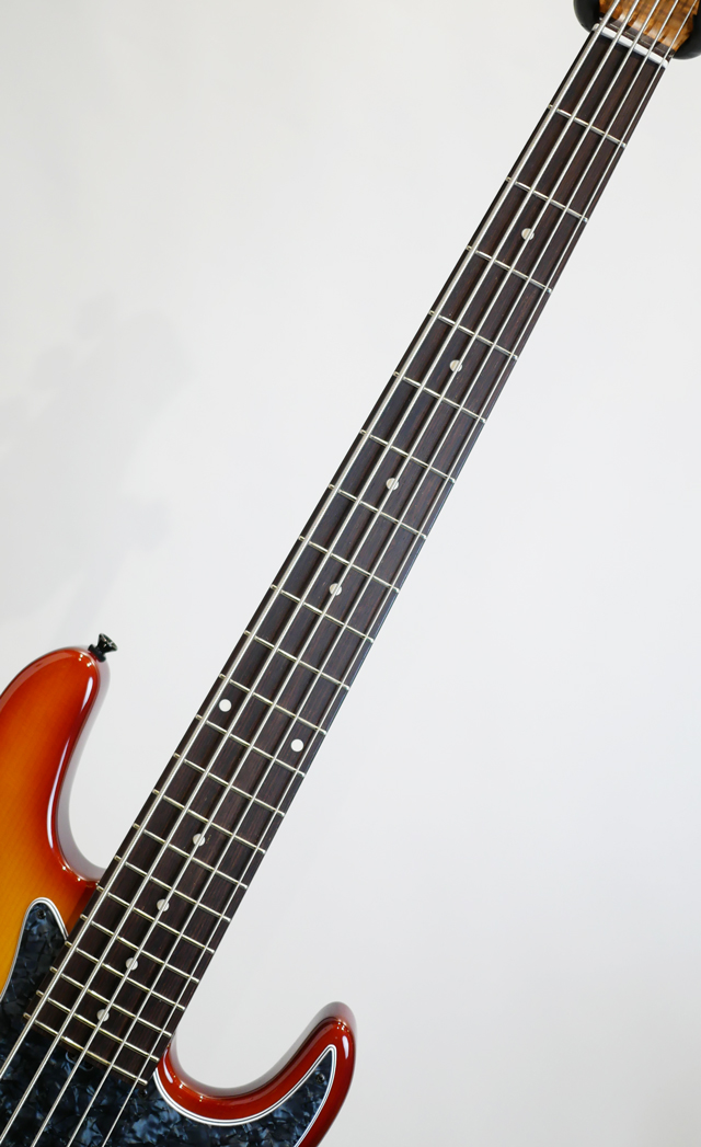 Kikuchi Guitars Custom Bass 5st Spruce Top Dark Cherry Burst サブ画像4