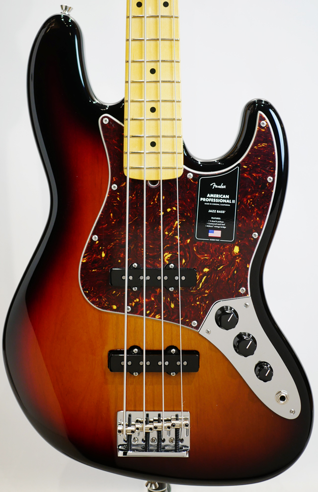  American Professional II Jazz Bass 3-Color Sunburst / Maple