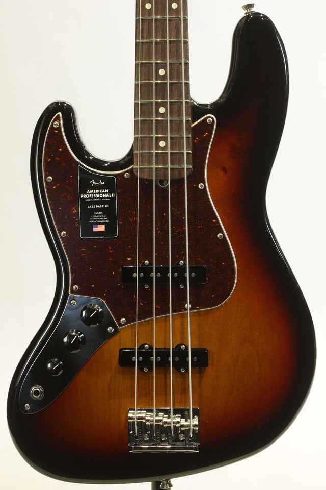  American Professional II Jazz Bass Left-Hand 3-Color Sunburst / Rosewood