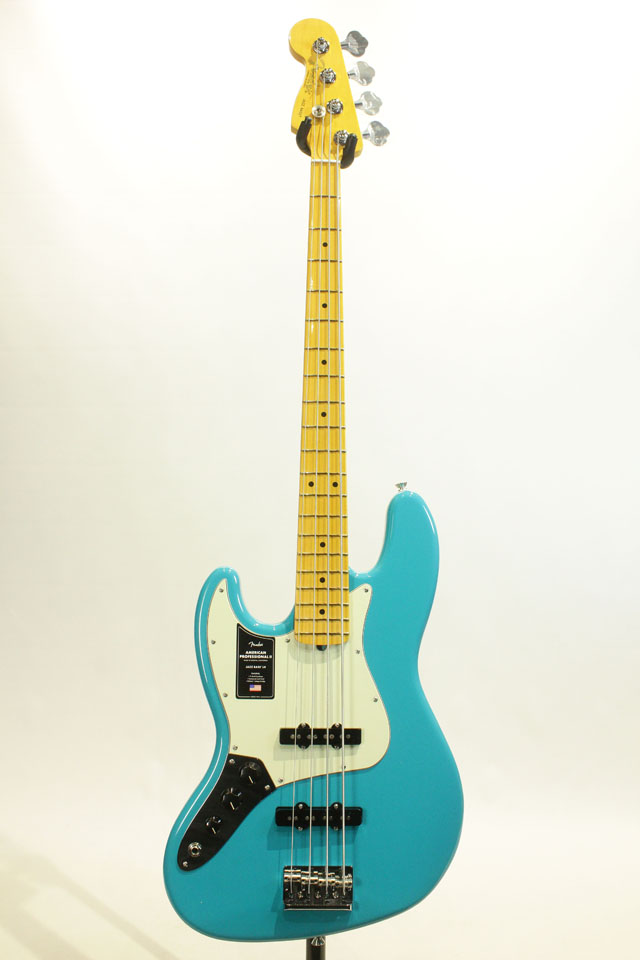 FENDER  American Professional II Jazz Bass Left-Hand Miami Blue / Maple フェンダー サブ画像2