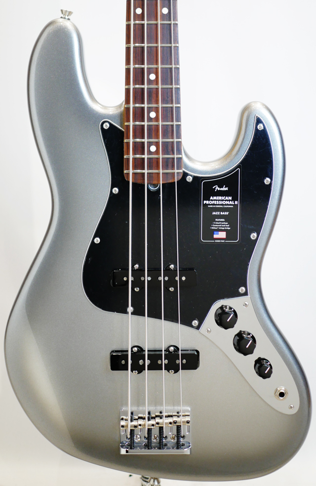 FENDER  American Professional II Jazz Bass Mercury / Rosewood フェンダー