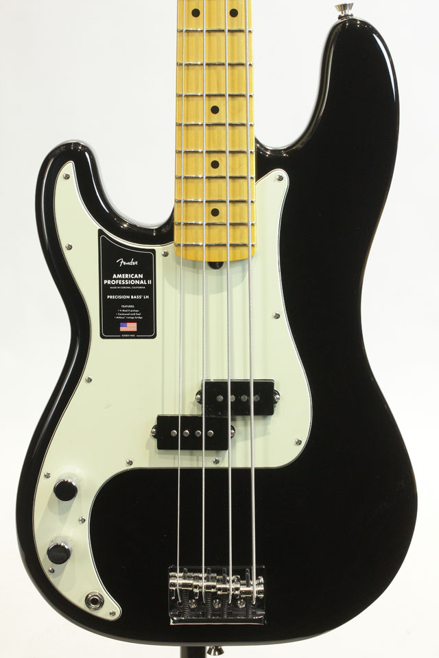 American Professional II Precision Bass LEFT-HAND Black / Maple