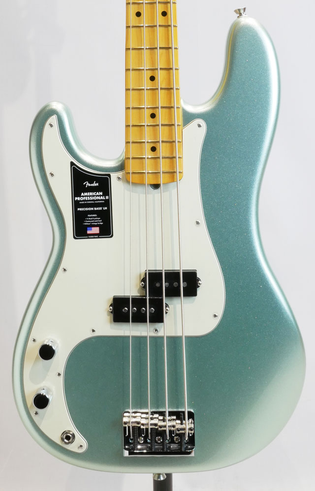 American Professional II Precision Bass Left-Hand Mystic Surf Green / Maple