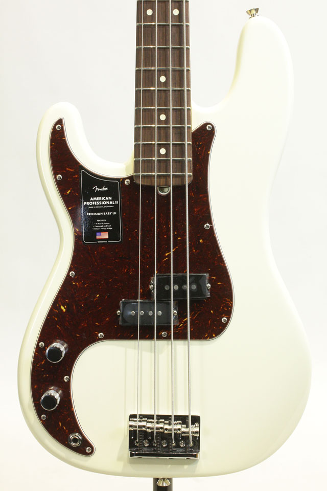 FENDER American Professional II Precision Bass LEFT-HAND Olympic White / Rosewood フェンダー