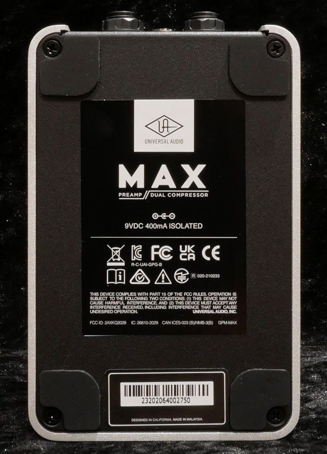 UNIVERSAL AUDIO UAFX Max Preamp & Dual Compressor ユニバーサルオーディオ サブ画像5