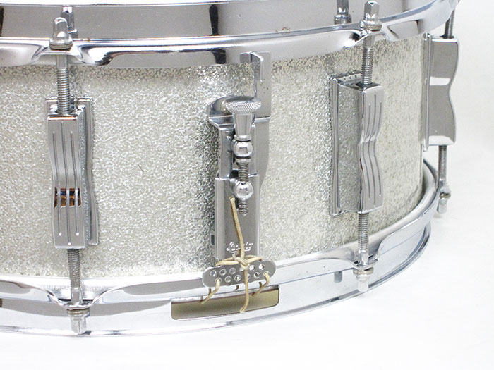 Ludwig 1965' Jazz Festival Sparkling Silver Pearl 14×5.5  ラディック サブ画像3
