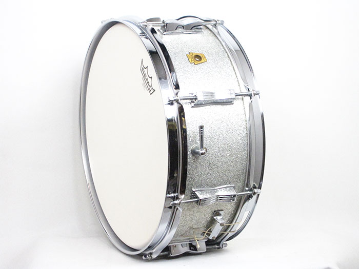 Ludwig 1965' Jazz Festival Sparkling Silver Pearl 14×5.5  ラディック サブ画像7