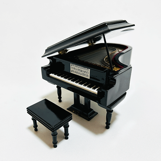 ミニチュア楽器 グランドピアノ(18cm) 木製