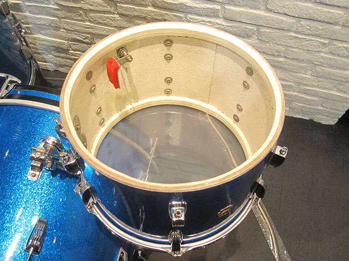 Ludwig 【VINTAGE】Early 60's DownBeat Kit Sparkling Blue Pearl 20 12 14 COB Hoops ラディック サブ画像4