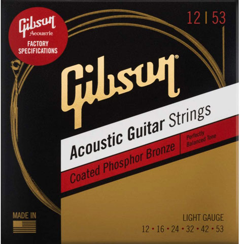 SAG-CPB12 Coated Phosphor Bronze Acoustic Guitar Strings [Light]