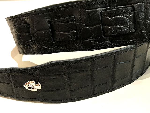 Grande uomo Custom Shop G-premium Crocodile Black (5cm幅) サブ画像2