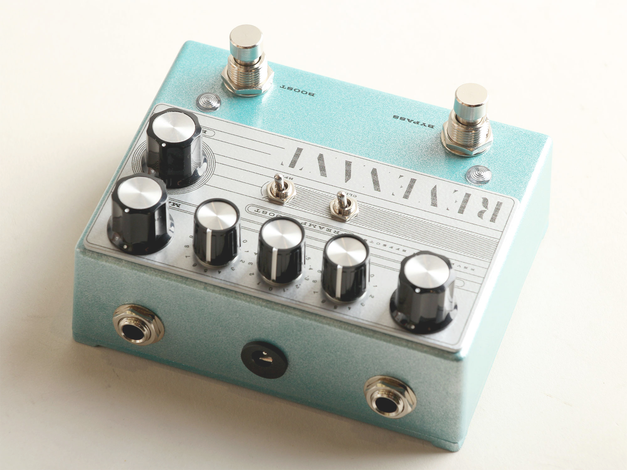 Revelation Effects REVENANT Preamp-Boost V1.2 -Teal Sparkle with Silver face plate- (Limited) レベレーションエフェクト サブ画像2