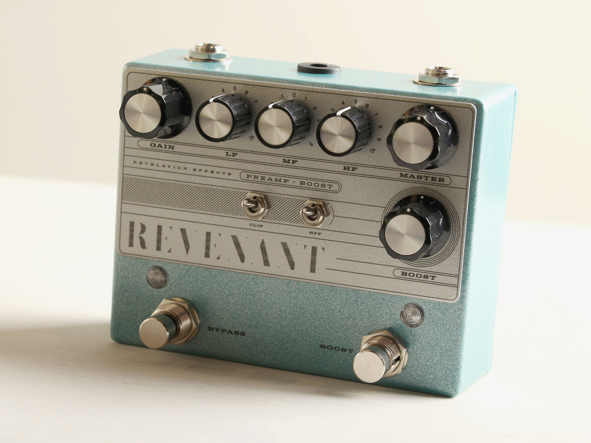 Revelation Effects REVENANT Preamp-Boost V1.2 -Teal Sparkle with Silver face plate- (Limited) レベレーションエフェクト サブ画像3