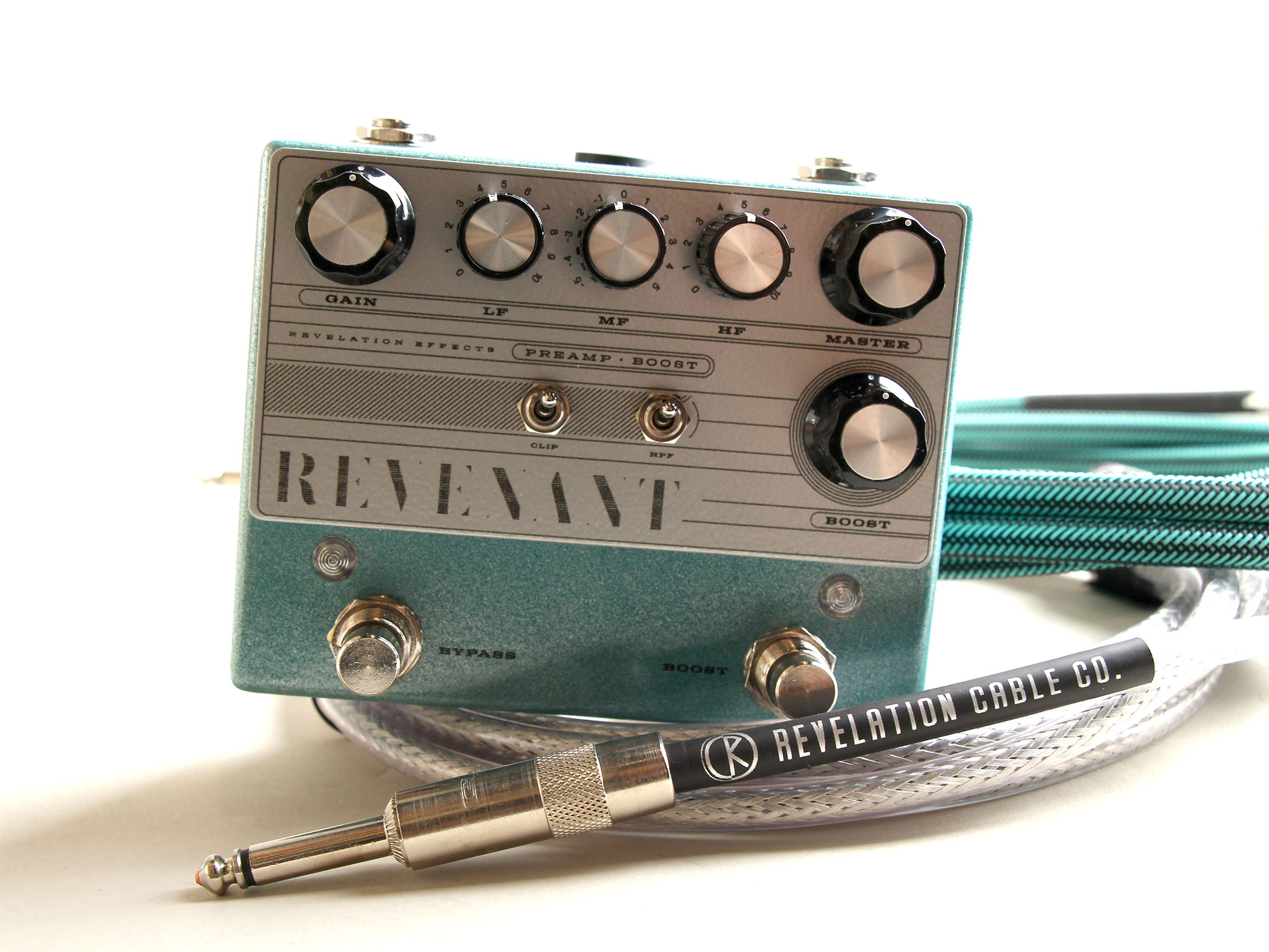 Revelation Effects REVENANT Preamp-Boost V1.2 -Teal Sparkle with Silver face plate- (Limited) レベレーションエフェクト SM2024EF サブ画像6