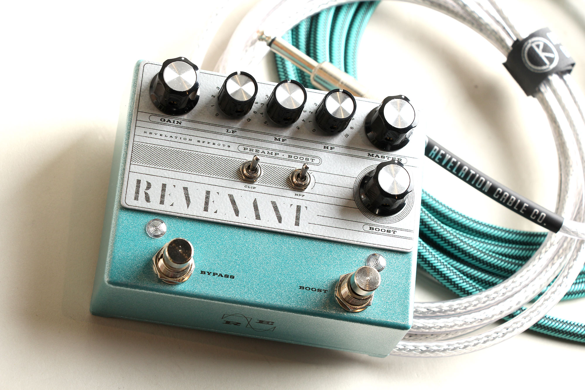 Revelation Effects REVENANT Preamp-Boost V1.2 -Teal Sparkle with Silver face plate- (Limited) レベレーションエフェクト SM2024EF サブ画像7