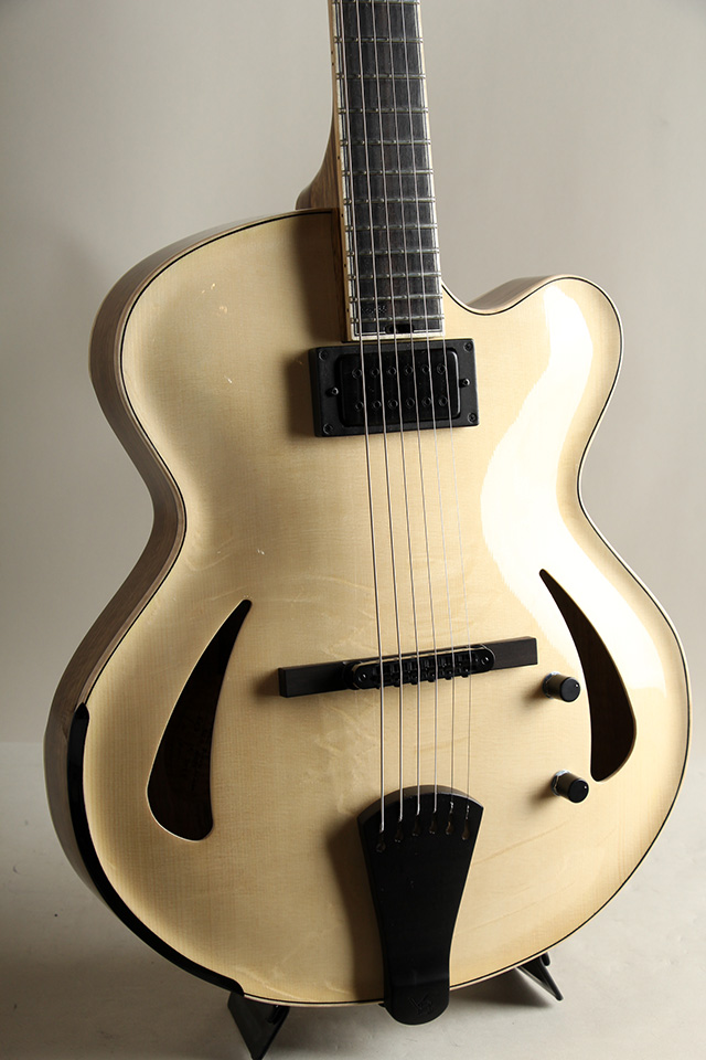 Victor Baker Guitars Model 15 Archtop 1 Pickup Black Limba Natural ヴィクター ベイカー サブ画像4