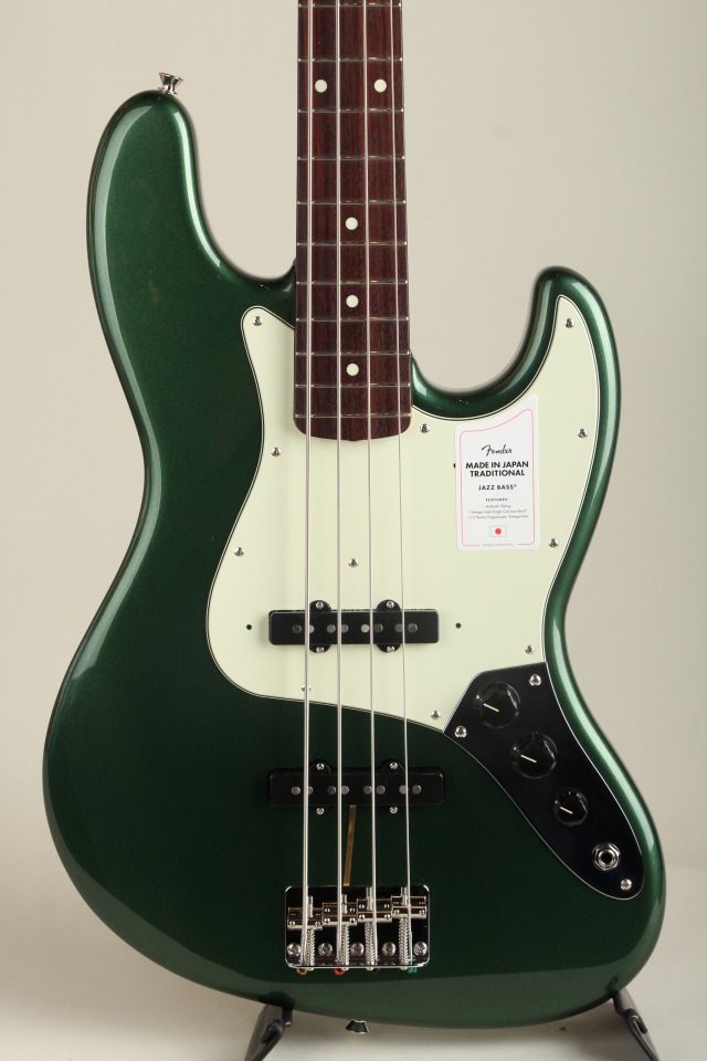 2023 Collection Traditional 60s Jazz Bass Aged Sherwood Green Metallic