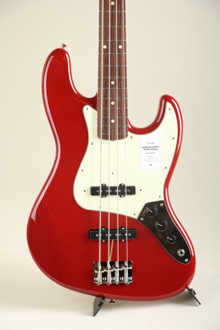 2023 Collection Made in Japan Traditional 60s Jazz Bass Aged Dakota Red