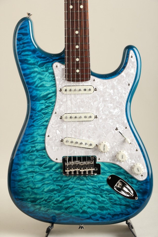Made in Japan Hybrid II 2024 Collection Stratocaster RW Quilt Aquamarine