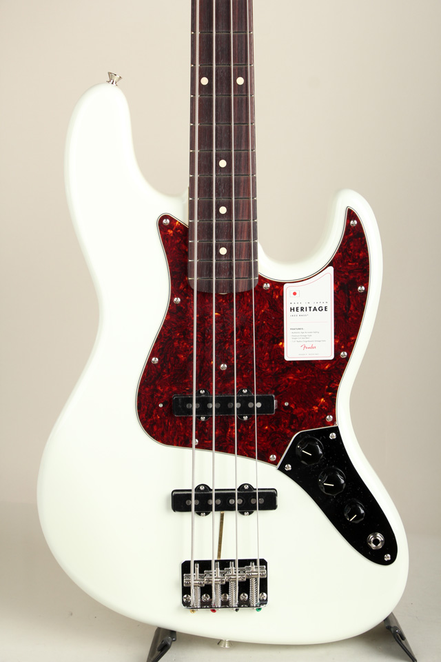  Made in Japan Heritage 60s Jazz Bass Rosewood Fingerboard Olympic White