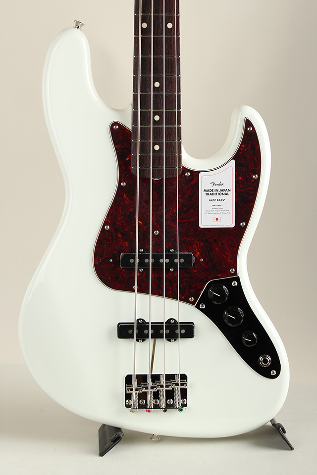 Made In Japan Traditional 60s Jazz Bass RW Olympic White