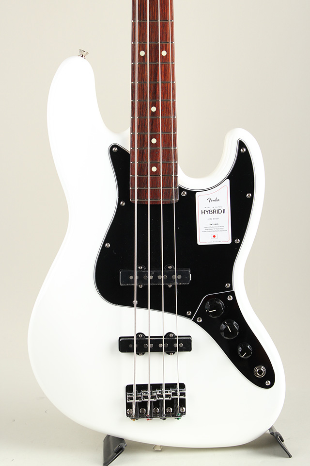 Made in Japan Hybrid II Jazz Bass RW Arctic White