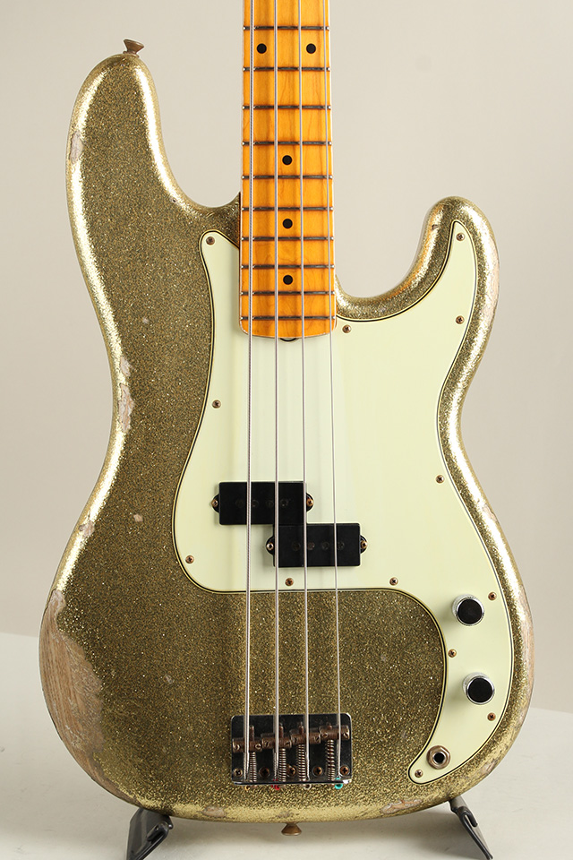 Custom Build J Signature Precision Bass Heavy Relic Champagne Gold