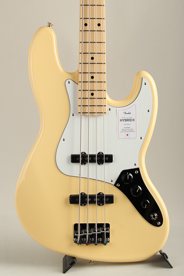 2021 Collection Made in Japan Hybrid II Jazz Bass Vintage White MN