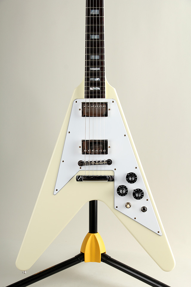  Japan Limited Run 70s Flying V Block Inlay Vintage Gloss Classic White S/N:100316