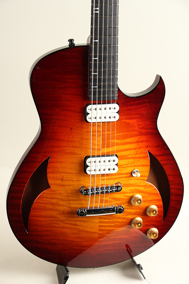 Marchione Guitars Semi Hollow Baritone 59 Burst / Figured Maple&Mahogany Back The first one【サウンドメッセ出展予定商品】 マルキオーネ　ギターズ SM2024 サブ画像2