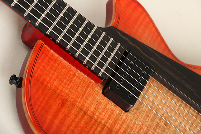 Taka Moro Guitars “Soloist” 14 Hollow Archtop Ebony Tailpiece Figured Spalted Maple Top【サウンドメッセ出展予定商品】 タカモロギターズ SM2024 サブ画像11