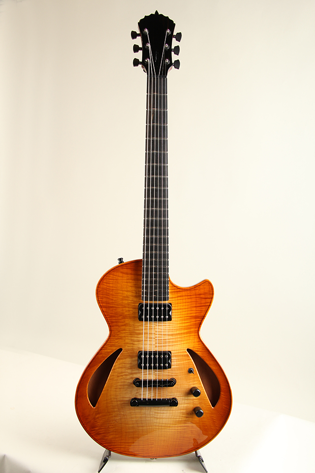 Taka Moro Guitars “Lotus” 14” Semihollow Archtop Figured Maple Top タカモロギターズ サブ画像1