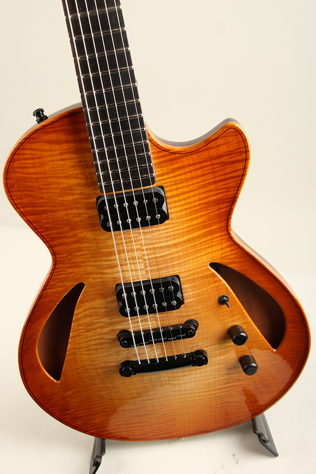 Taka Moro Guitars “Lotus” 14” Semihollow Archtop Figured Maple Top タカモロギターズ サブ画像2