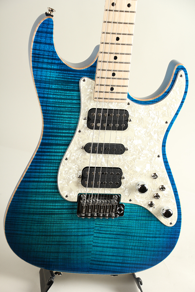 TOM ANDERSON Drop Top Classic Deep Bora to Transparent Blue Burst with Binding Matching Back トムアンダーソン サブ画像2