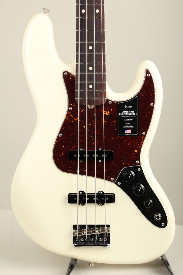 American Professional II Jazz Bass RW Olympic White【S/N US23084468】