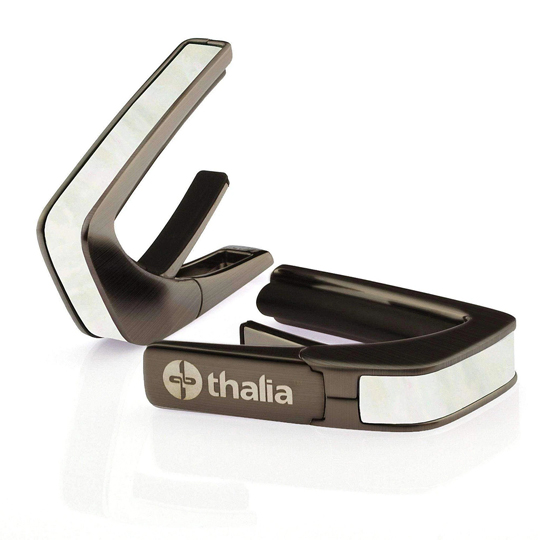 Thalia Capos Brushed Black finish with Mother of Pearl Inlay タリアカポ