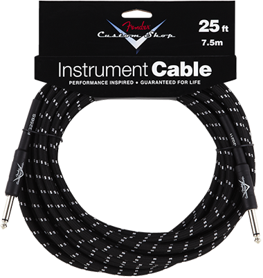 Performance Series Cable (Straight-Straight Angle) 25ft/7.5m Black