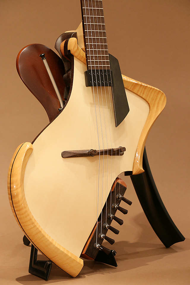 Michihiro Matsuda Guitars Matsuda headless arched top acoustic electric guitar ミチヒロ・マツダギターズ サブ画像2
