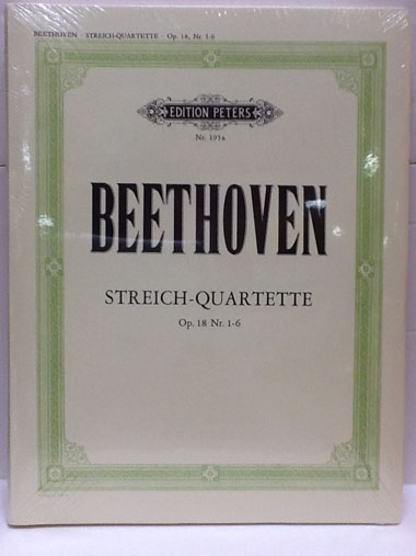 【弦楽4重奏】ベートーヴェン / 弦楽四重奏曲集 第1巻 Op.18 /1-6（弦楽器洋書）