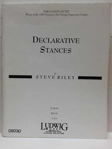 Ludwig 【ネコポス発送】打楽器八重奏『リレイ/デクレアティヴ』（打楽器洋書） ラディック