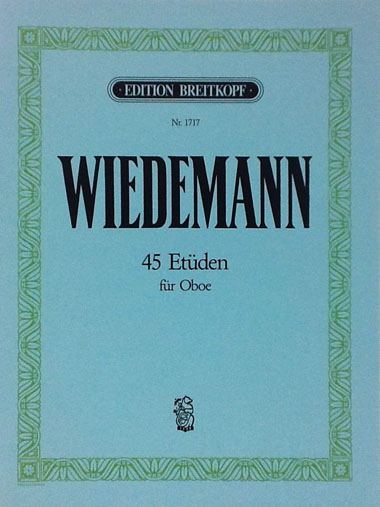 ヴィーデマン/45の練習曲(オーボエ洋書)