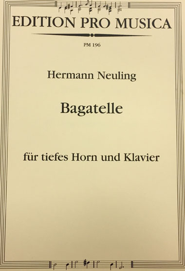 ノイリング/高音ホルン奏者のための15の技巧的練習曲(ホルン洋書)