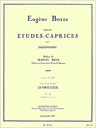 ルデュック社 ボザ/12のエチュード＝カプリス(練習曲＝奇想曲)op. 60(サックス洋書) Alphonse Leduc