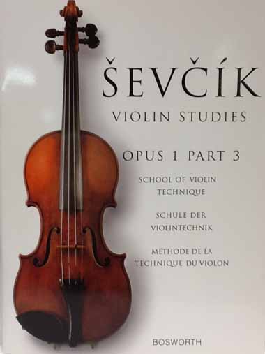 【ヴァイオリン教則本】セヴシック/ヴァイオリン技巧教本　Op.1 パート3（弦楽器洋書）
