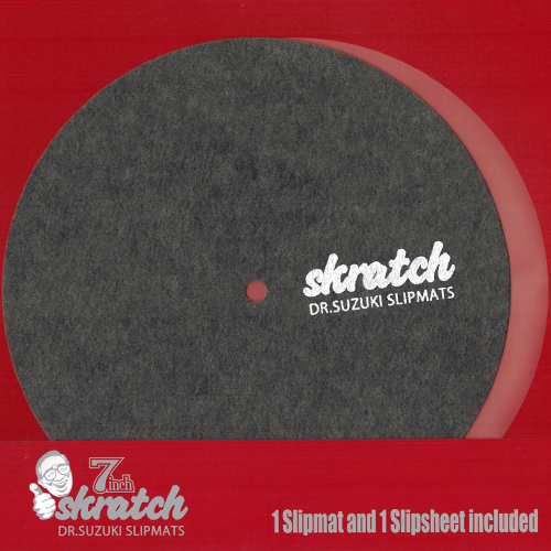 Dr. Suzuki Slipmats skratch 7” (7インチ スリップマット 1枚 + スリップシート 1枚入り )(DSS-7SK01)