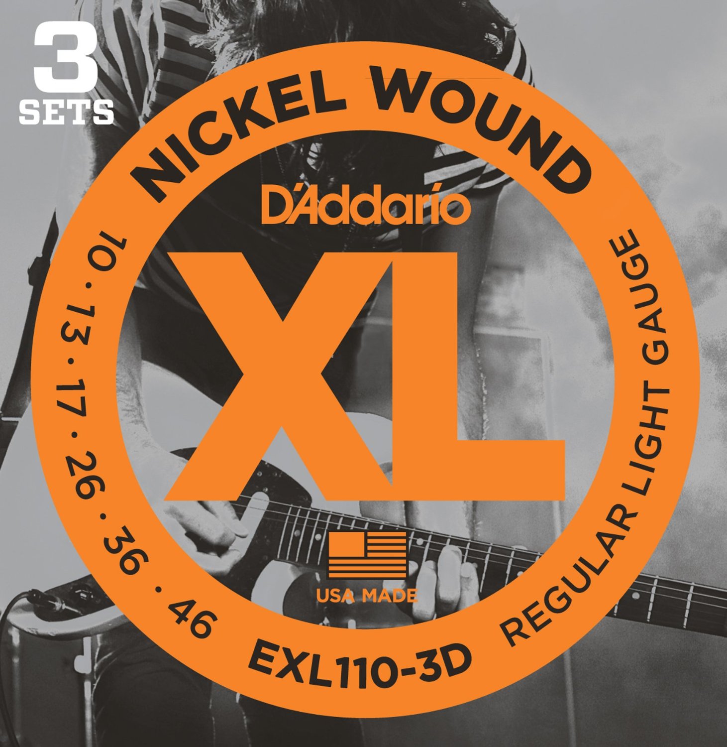 EXL110-3D [Nickel Wound 10-46] 3セット 【ネコポス発送】