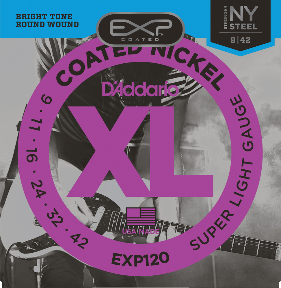 D'Addario EXP120 【Coated Nickel Round Wound】 ダダリオ