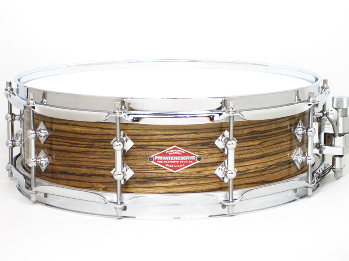Craviotto Private Reserve Zebrawood Solid Shell 14×4.5 クラビオット