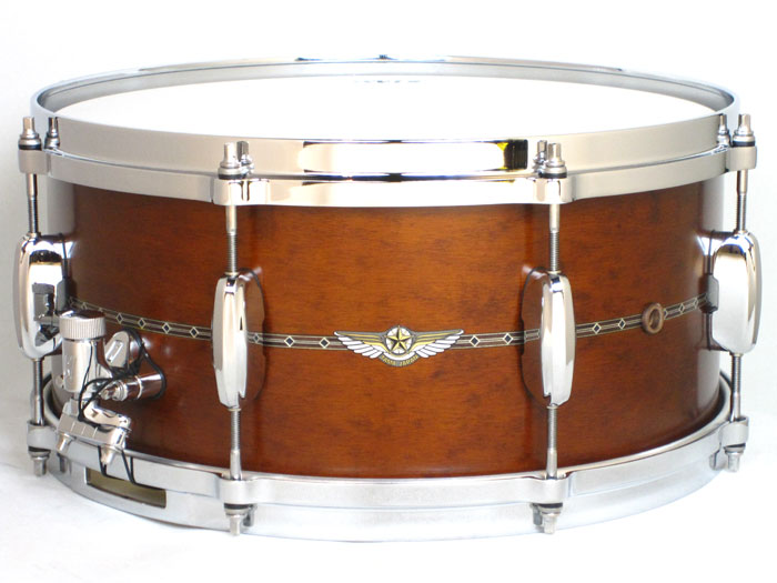 TMS1465S SAB Star Maple Snare Drum / Satin Antique Brown